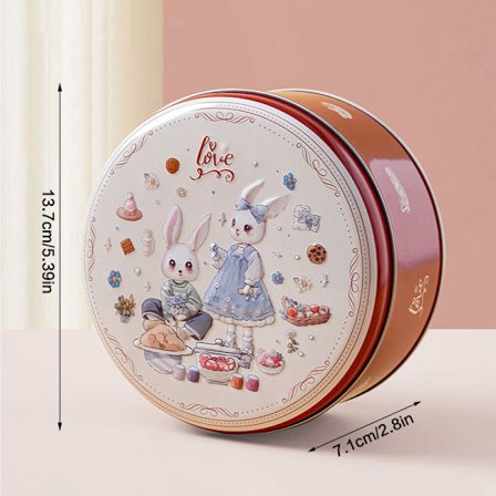 Tegneserie Trykte Blikkboks Godteri Sjokoladebokser Metall Tomme Kule