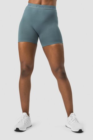 ICANIWILL - Define Seamless Logo Shorts Jungle Green - Damer - Træningstøj fra ICIW