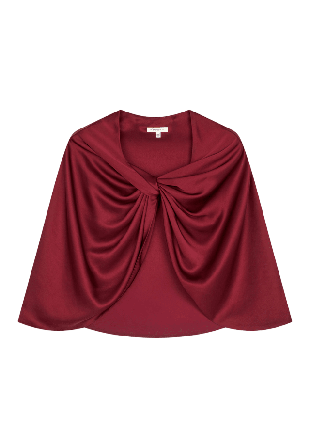 By Malene Birger Pinlos cape Capes & ponchos Dam Röd ONESIZE