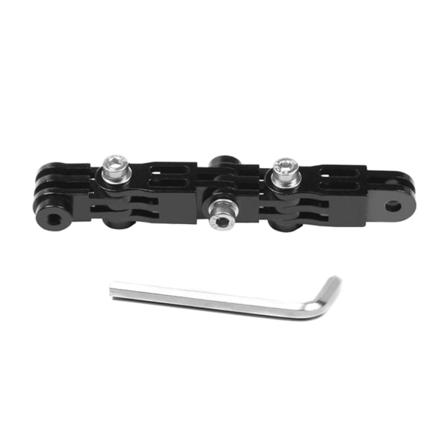 Aluminiumslegering Tre-vejs Justeringsarm Adapter Beslag Monteringsstik Fotografi Tilbehør til Hero 10 9 8 Max 7 6
