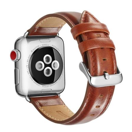Apple Watch Series 4 44mm erstatnings urrem i kolæder - Brun Brown