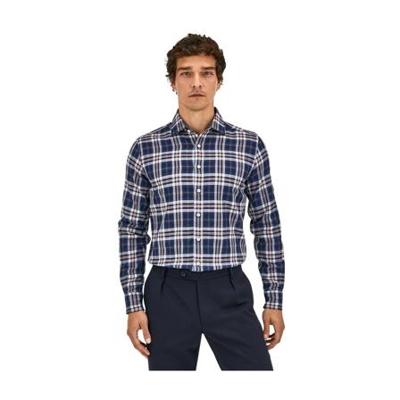 Hackett, Casual Shirts Blauw, Heren, Maat:M,Katoen