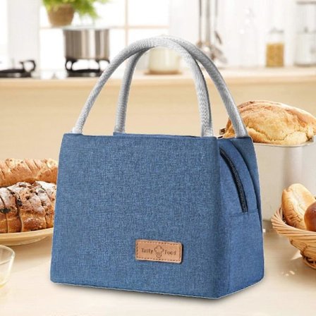 Viflosae Lunsjbag, Isolert gjenbrukbar veske for menn og kvinner, lekkasjesikker termisk kjølebag for arbeid, piknik, reise – Black Friday-tilbud[HK]