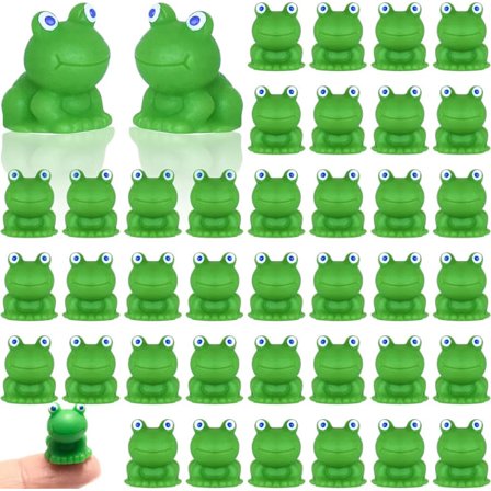 100 stycken mini groda trädgårdsdekoration, mini hartsgrodor, miniatyrgrodor, prydnader för trädgård, hem, kontor, dekoration