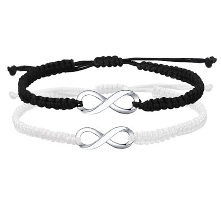 Armbånd til par bedste ven, matchende armbånd til par hans og hendes, håndlavet reb flettet