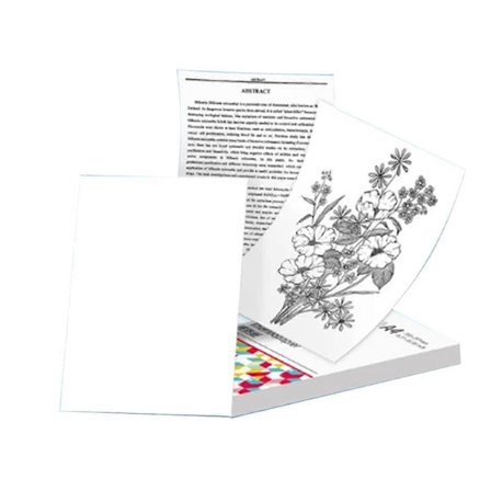 100 ark for A4 termisk papir M08F skriver hurtigtørkende kontinuerlig termisk papir dokumenter studienotater