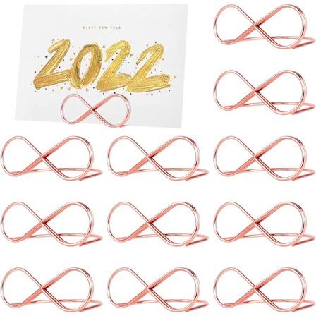 Pöytänumeron pidike, 12 kpl (7,2*5,7*2,8cm) Metallipöytänumeron pidike