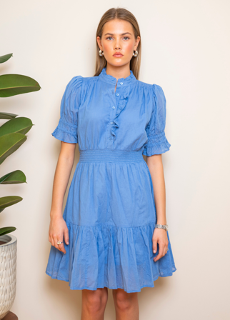 MISSMAYA - Millie Dress Blue Voille - M