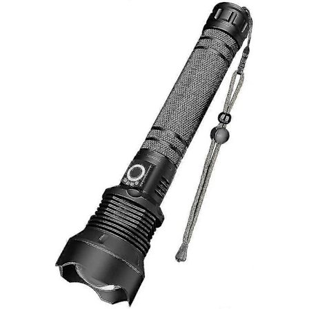 Led-taskulamppu, Xhp70 Erittäin Tehokas Säädettävä Zoomattava Vedenpitävä Taskulamppu, USB Ladattava Taskulamppu, Sisältää 2*18650 