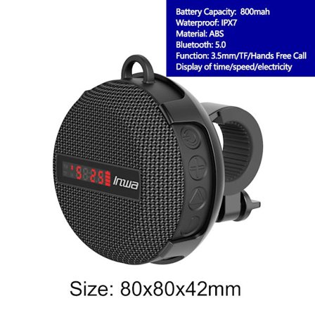 Mountainbike Bluetooth-kompatibel Högtalare Svart Utomhus Portabel Vattentät MTB Cykel Trådlös Ljud Stereo Högtalare Het