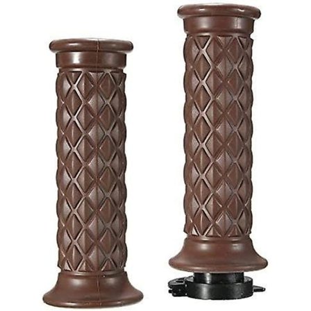 Motorcykelhandtagsgrepp Ände Vintage Cafe Racer Bobber Clubn Custom - Brun - #1