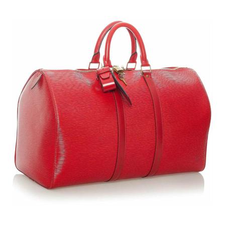 Louis Vuitton Vintage Pre-owned Weekend Bags Rød, Dame Vintage Tasker, Størrelse: ONE Size