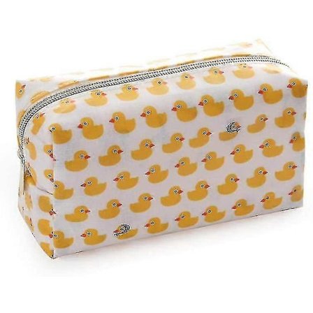Sminkväska Tecknad Sminkväska Fisk Anka Mönster Kosmetika Toalettartiklar Kosmetikväska Anka