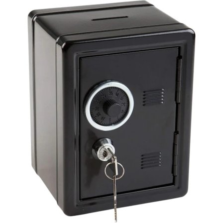 Økonomisk pengeskab, 120 x 105 x 160 mm, sort, 1 stk.