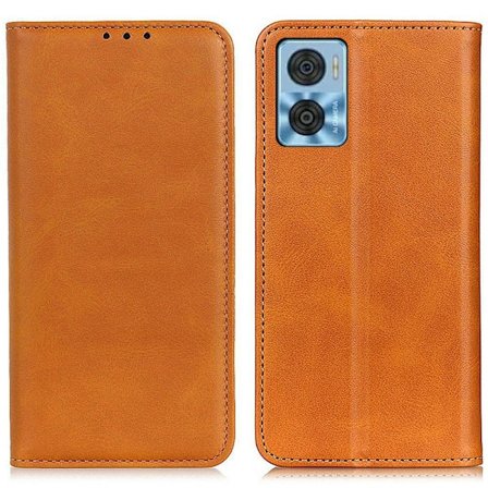 Äkta läder Motorola Moto E22i / Motorola Moto E22 fodral - Brun