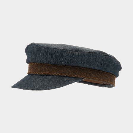 Gorra de capitán CTH Ericson Båtsman Organic Denim Blue, 58