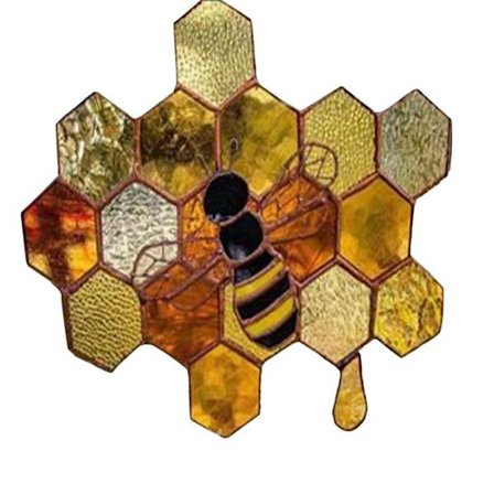 Honeycomb Hanging Ornament Cartoon Bee 7 7