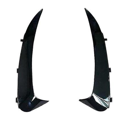 Blank svart bakre støtfanger leppe spoiler canards klistremerker trim for C-klasse W205 C43 C63 Amg 2015-2019 S-gj