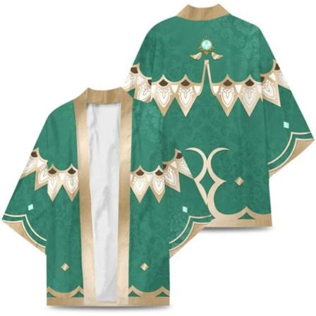 Cosplay Genshin Impact Haori - Japansk Kimono til Cosplay Halloween Kostume | Venti Klee 3X-Large