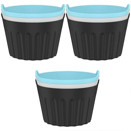 9 st äggpocherare i silikon för airfryer, ugnsformar för airfryer, återanvändbara silikonformar för bakning av ägg