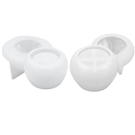 Svampeharpiksform Beholder Silikonform Smykkeholder Nipsboks Lysestagesform Med Låg