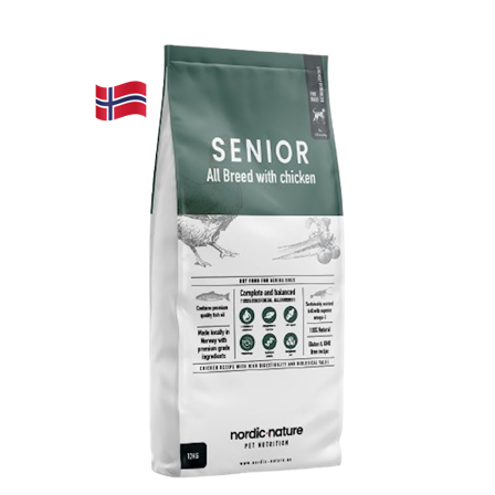 Nordic Nature - Senior All Breed kylling 12 kg - Hund - Hundefôr & hundemat - Tørrfôr for hund - ZOO.no