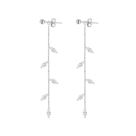 925 sterling silver drop pendant örhängen kedja kvinna