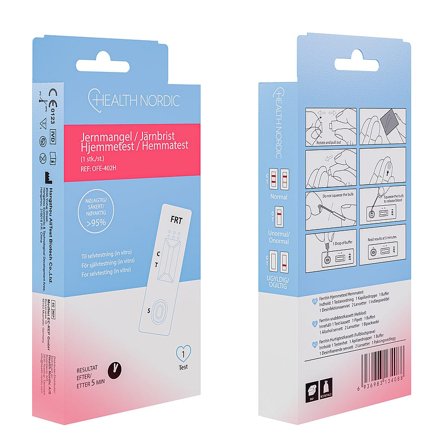 Health Nordic Jernmangel Hjemmetest 1 stk., Medicin & Pleje, Hjemmetests, Øvrige Tests