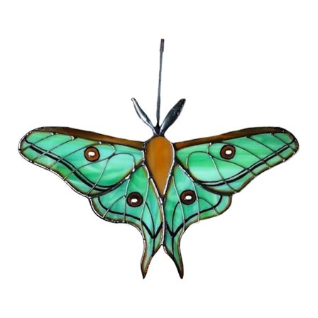 Farget Glass Solfanger Håndlaget Sommerfugl Solfanger Hengende Sommerfuglpanel Vindusdekorasjon for Mamma Kvinner Jikaix-FX-