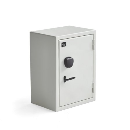 Sicherheitsschrank CONTAIN, Codeschloss, 750 x 550 x 400 mm, weiß