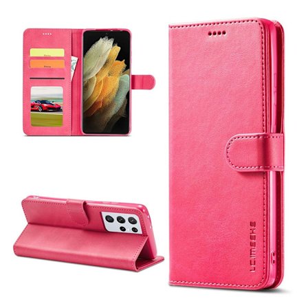LC.IMEEKE Samsung Galaxy S21 Ultra 5G flip case - Ruusu