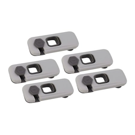 Suojaa lapsen sormet kestävällä laatikko-/lukko jääkaappi-/vaaleanharmaalla lapsiturvallisella liimalukolla (LGL)