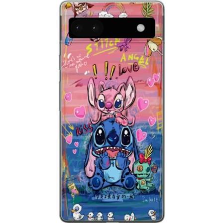 Google Pixel 6a Gennemsigtig cover Stitch kunst