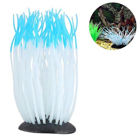 Akvarielandskap Luminous Anemon - Blå