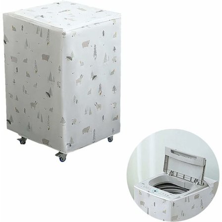 Tvättmaskinskydd, Vattentätt Dammtätt Solskydd för Toppmatad Tvättmaskin, Kompatibelt med Olika Märken