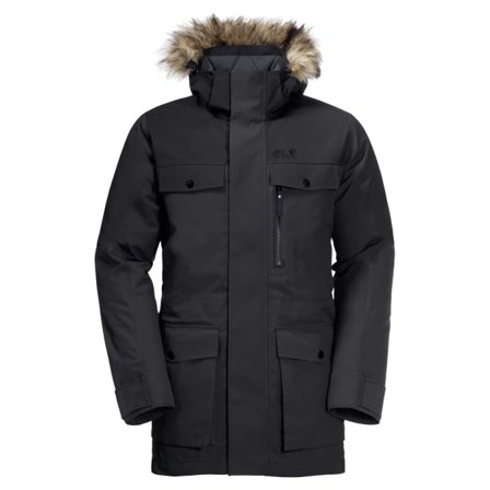 Jack Wolfskin Men's Glacier Bay Parka Men down-lined parkas Black M