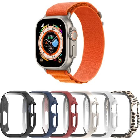 6-pack skal för Apple Watch Series 8 Ultra 49mm skärmskydd 6-Pack 4 49mm 6-Pack 4