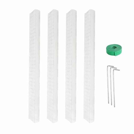 4 stk. Plante Plast Mos Pæl Letvægts Nem at Installere Pæl til Klatreplanter Vineplanter