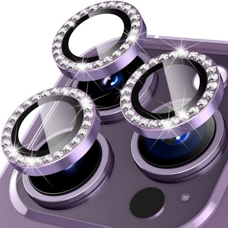 iPhone 15 Pro / 15 Pro Max Ring Circle Lens -elokuvasetti Glitter