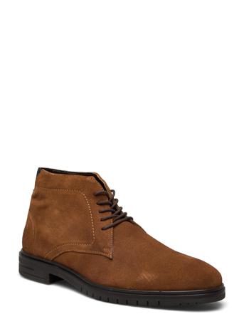 Almati Lace Mid Semskede Boots Snøresko Brun Hush Puppies