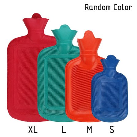 Thick Hot Water Bags Portable Rubber Winter Warm Hot Water Bag Hand Warmer Girls Pocket Hand Feet Warm Water Bottle Random Color