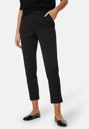 VILA Vivarone HW Slim Pant Black Klær