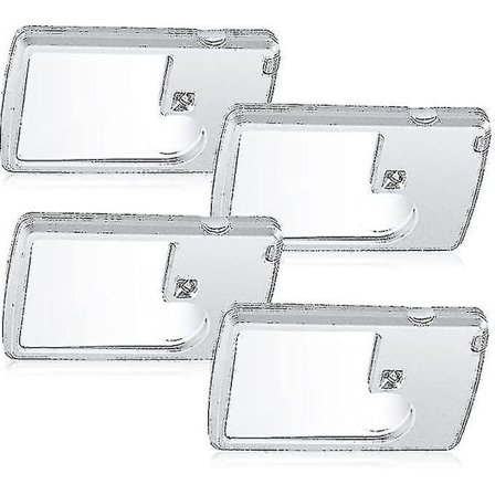 Taskulamppu-luppi taskussa 4 kpl 3x 6x LED-lasit Korttityyppinen matkaluppi Mini-luottokorttiluppi valolla Suurennuslasi Rea
