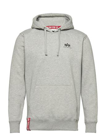 Basic Hoody Small Logo Grey Alpha Industries