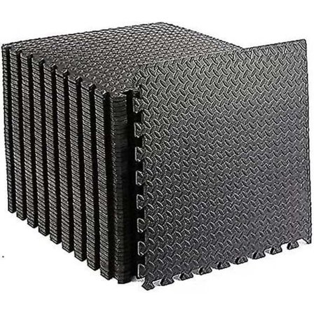 10 stk Treningsmatte Gym Matte Ekstra Tykk Interlocking Skumgulvmatter Store Treningsgulv Treningsmatter Gym Gulv Myk Gulvmatte