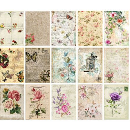 Vintage leikekirjapaperi Model 2