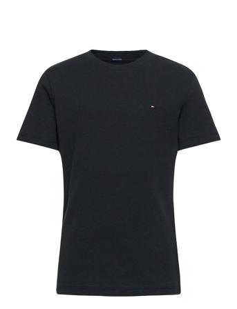Boys Basic Cn Knit S/S T-shirts Short-sleeved Svart Tommy Hilfiger