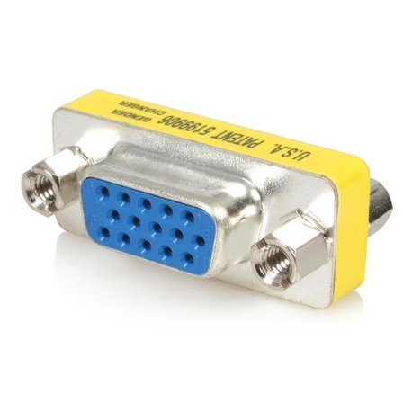 StarTech Slimline VGA HD15 Gender Changer - F/F - HD15 gender changer - VGA coupler - VGA gender changer (GC15HSF) - VGA-hann-hunnveksler