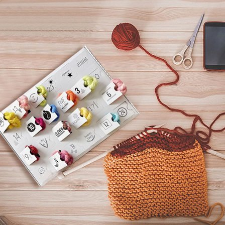 Ny overraskelsesgave for 2024, adventskalender, ullgarn for håndverkselskere, 24-dagers nedtellingskalender for jul og festival