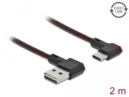 Delock Easy - USB type C-kabel - USB til USB-C - 2 m